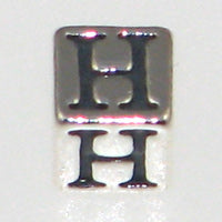 Sterling SIlver Alphabet Blocks 4.5mm-H *D* Qty:1