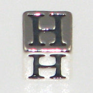 Sterling SIlver Alphabet Blocks 4.5mm-H *D* Qty:1