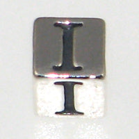 Sterling Silver Alphabet Blocks 4.5mm-I *D* Qty:1