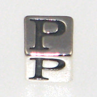 Sterling Silver Alphabet Blocks 4.5mm-P *D* Qty:1
