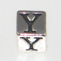 Sterling Silver Alphabet Blocks 4.5mm-Y *D* Qty:1
