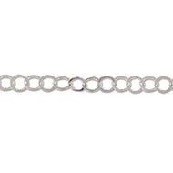 Sterling Silver Flat Round Chain-5.5mm Qty:1 ft