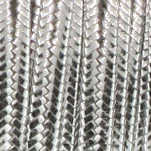 Soutache Cord Rayon Silver Metallic Qty: 1 yd