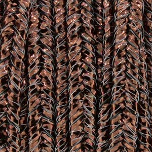 Soutache Cord Rayon Bronze Textured Metallic Qty: 1 yd
