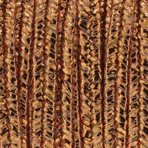 Soutache Cord Rayon Copper Textured Metallic Qty: 1 yd