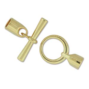 Gold Plated Glue-In Toggle 6.2mmID Qty:1