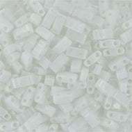 Miyuki Half Tila 0402 White Opaque Qty:10g