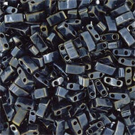 Miyuki Half Tila 0464 Light Gunmetal Qty:10g