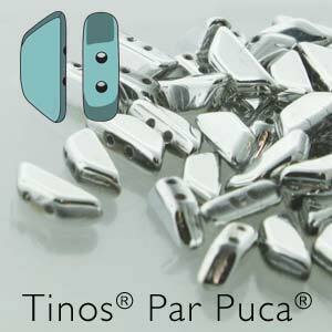 Czech Tinos Beads 4x10mm Argentees Qty: 10g