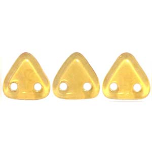 Czech Triangles 6mm Topaz Champagne Luster Qty:10g