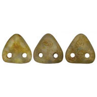 Czech Triangles 6mm Aquamarine Copper Picasso *D* Qty:10g