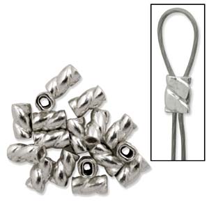 Sterling Silver Crimps Twisted for .014-.019 Inch Wire Qty:10