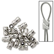 Sterling Silver Crimps Twisted for .014-.019 Inch Wire Qty:10