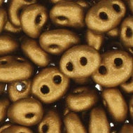 Czech Twin Beads 2.5x5mm Copper Qty:25 grams