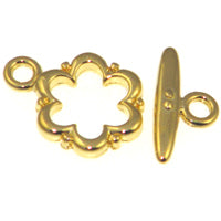 Gold Color Toggles-Fancy Flower Quantity:2