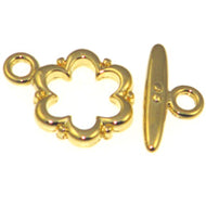 Gold Color Toggles-Fancy Flower Quantity:2