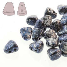 Load image into Gallery viewer, Czech Nib-Bit Beads 5x6mm Tweedy Blue Qty:10 grams
