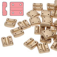 Load image into Gallery viewer, Fixer Beads 8x7mm Vertical Holes Bronze Pale Gold Qty:20
