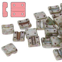 Load image into Gallery viewer, Fixer Beads 8x7mm Vertical Holes Chalk Blue Glaze Qty:20
