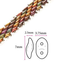 Load image into Gallery viewer, Czech Waves 3x7mm Crystal AB Qty:10g
