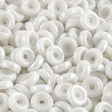 Load image into Gallery viewer, Czech Wheel Beads 6mm Chalk White Luster  Qty:10g

