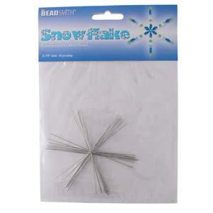Wire Snowflake Frames 3-3/4in by The BeadSmith Qty:8