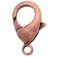 Antique Copper Lobster Clasps-12mm Quantity:10