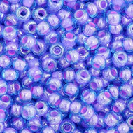 Czech Seedbeads 11/0 Aqua Amethyst Color Lined