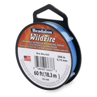 Wildfire Bead Thread .006in Blue Qty:50 Yds