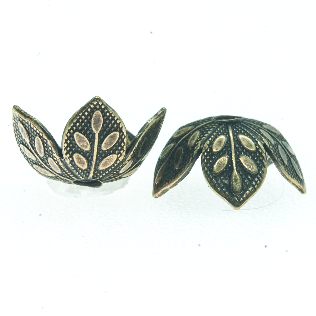 Silver Plated Brass Bead Caps – 4x1mm Scallop Edge – Fits 4-6mm Beads (100 Or 1000)