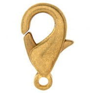 Brass Matte Lobster Clasps 12mm Quantity:10