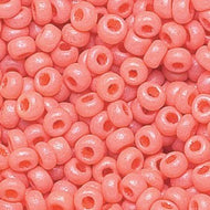 Czech Seedbeads 8/0 Coral Opaque Qty: 23g