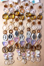 Load image into Gallery viewer, Czech Table Cut Mix Crystal Qty: 6 inch strand

