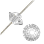 Load image into Gallery viewer, Preciosa 3x5mm Spacer Bicones Crystal AB Qty:20
