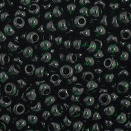 Czech Seedbeads 11/0 Dark Green Transparent
