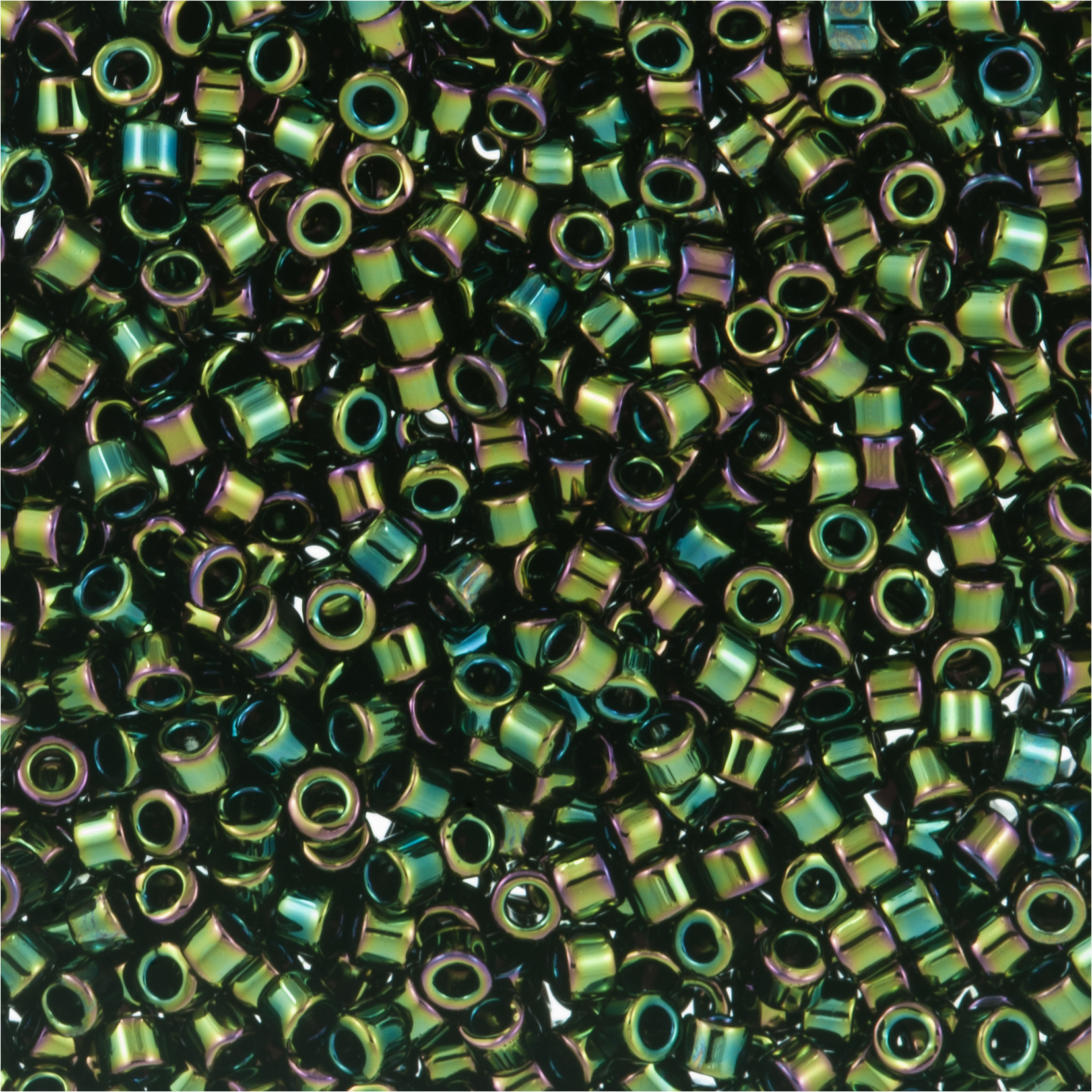 Miyuki Delica 11/0 0003 (DB) Green Iris Qty:5g Tube – The Beading Room