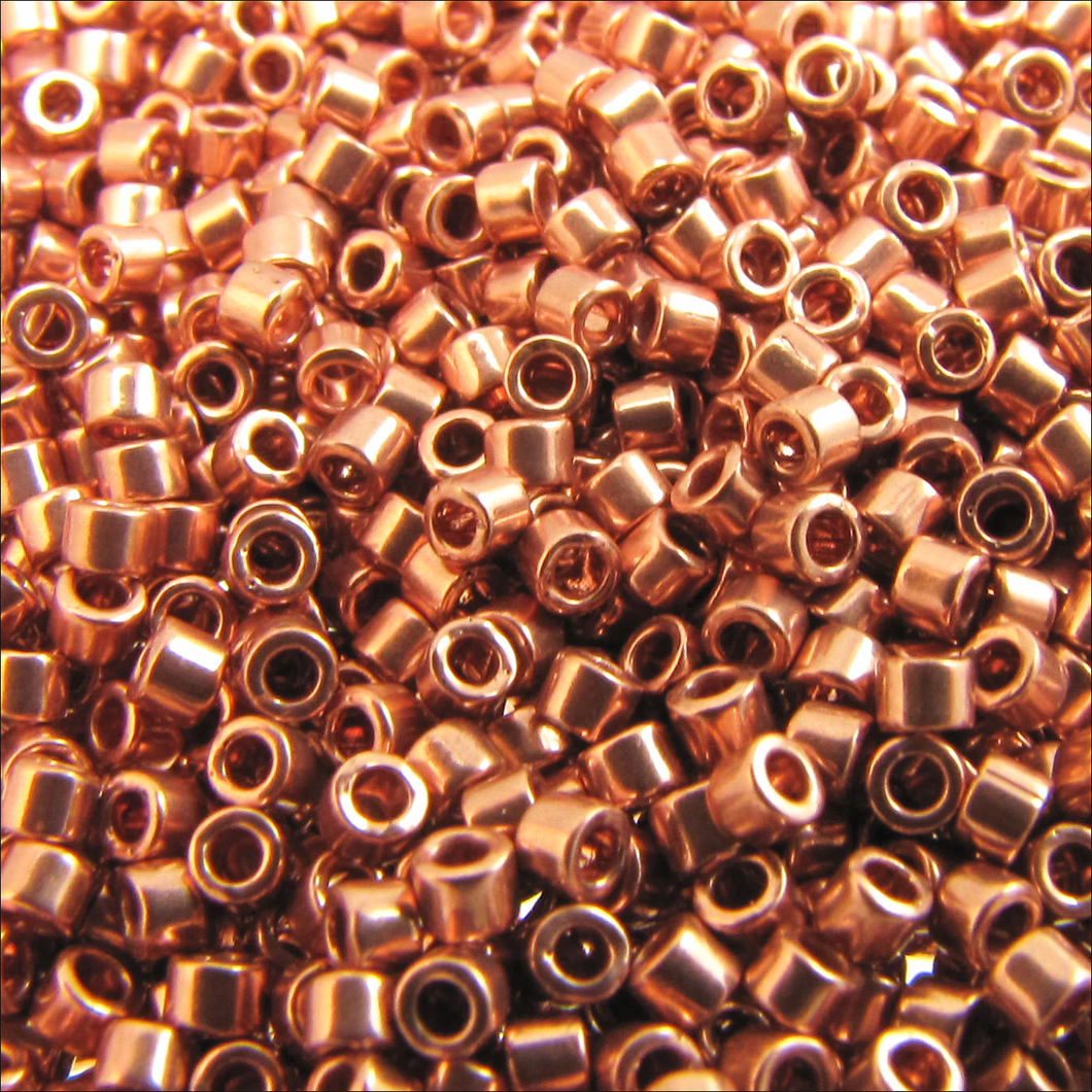 Miyuki Delica 11/0 0040 (DB) Bright Copper Plated Qty:5g Tube