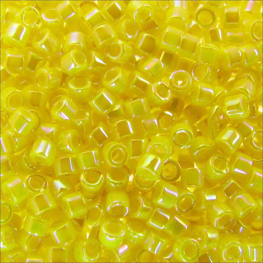 Miyuki Delica 11/0 0160 (DB) Opaque Yellow AB Qty:5g Tube