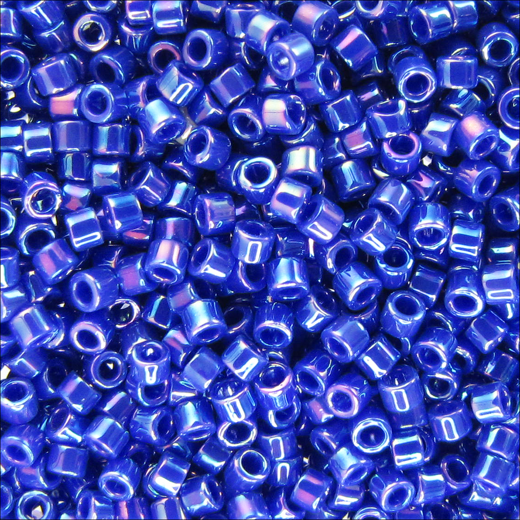 Miyuki Delica 11/0 0165 (DB) Opaque Royal Blue AB Qty:5g Tube