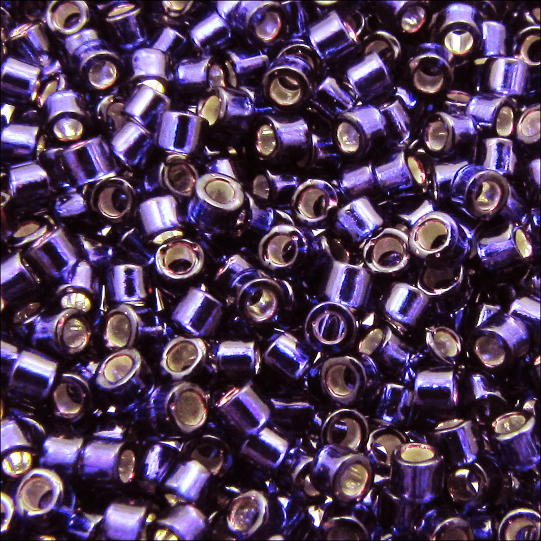 Miyuki Delica 11/0 0609 (DB) Dark Purple Silver Lined Qty:5g Tube
