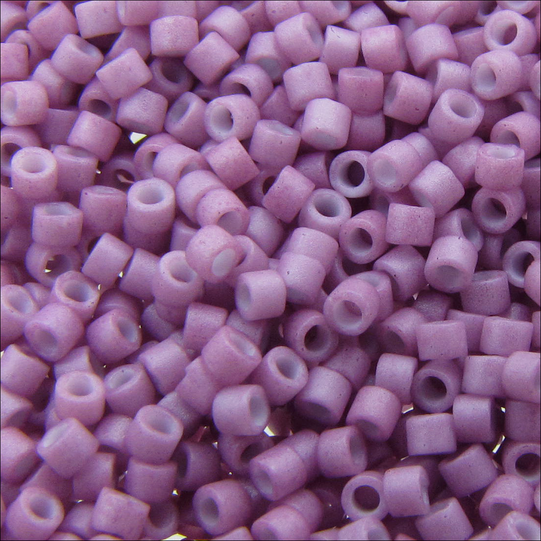 Miyuki Delica 11/0 0800 (DB) Rose Opaque Dyed Semi-Matte Qty:5g Tube