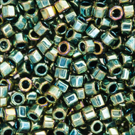 Miyuki Hex Cut Delicas 11/0 0024 (DBC) Green/Bronze Metallic Qty:5g Tube