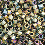 Miyuki Hex Cut Delicas 11/0 0029 (DBC) Gold Metallic Iris Qty:5g Tube