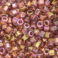 Miyuki Hex Cut Delicas 11/0 0103 (DBC) Gold Red Transparent Luster Qty:5g Tube