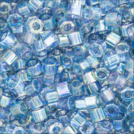 Miyuki Hex Cut Delicas 11/0 0111 (DBC) Grey Transparent Luster Qty:5g Tube