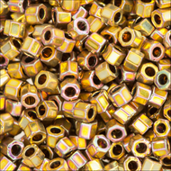 Miyuki Hex Cut Delicas 11/0 0501 (DBC) 22K Gold Iris Qty:5g Tube