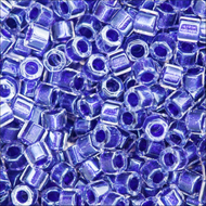 Miyuki Hex Cut Delicas 11/0 0923 (DBC) Crystal/Violet Color Lined Qty:5g Tube