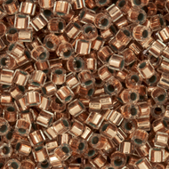 Miyuki Hex Cut Delicas 11/0 0037 (DBC) Crystal Copper Lined Qty:5g Tube