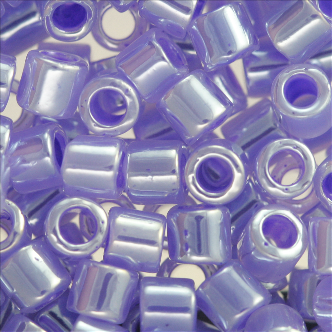 Miyuki Delica 8/0 0249 (DBL) Crystal/Purple Color Lined Qty:1g