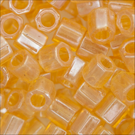 Miyuki Hex Cut Delicas 8/0 0099 (DBLC) Light Topaz Transparent Luster Qty:5g Tube